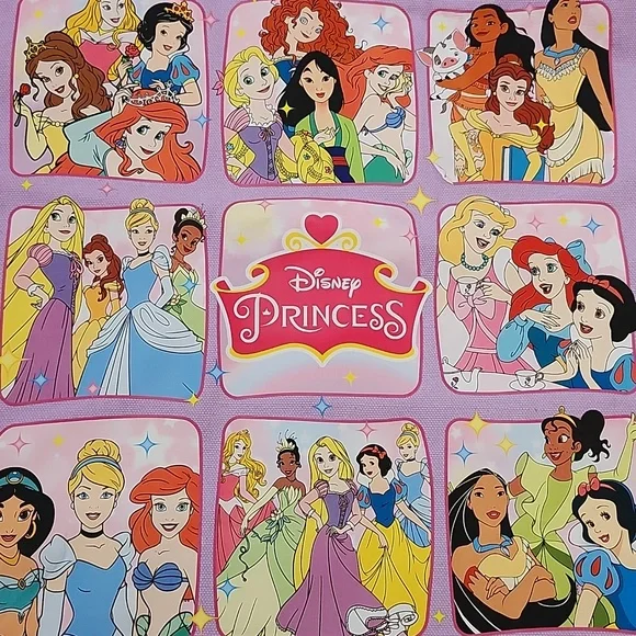 Disney Princess Tote Bag Bundle - Green, Yellow & Lilac Cartoon Prints - Picture 6 of 16